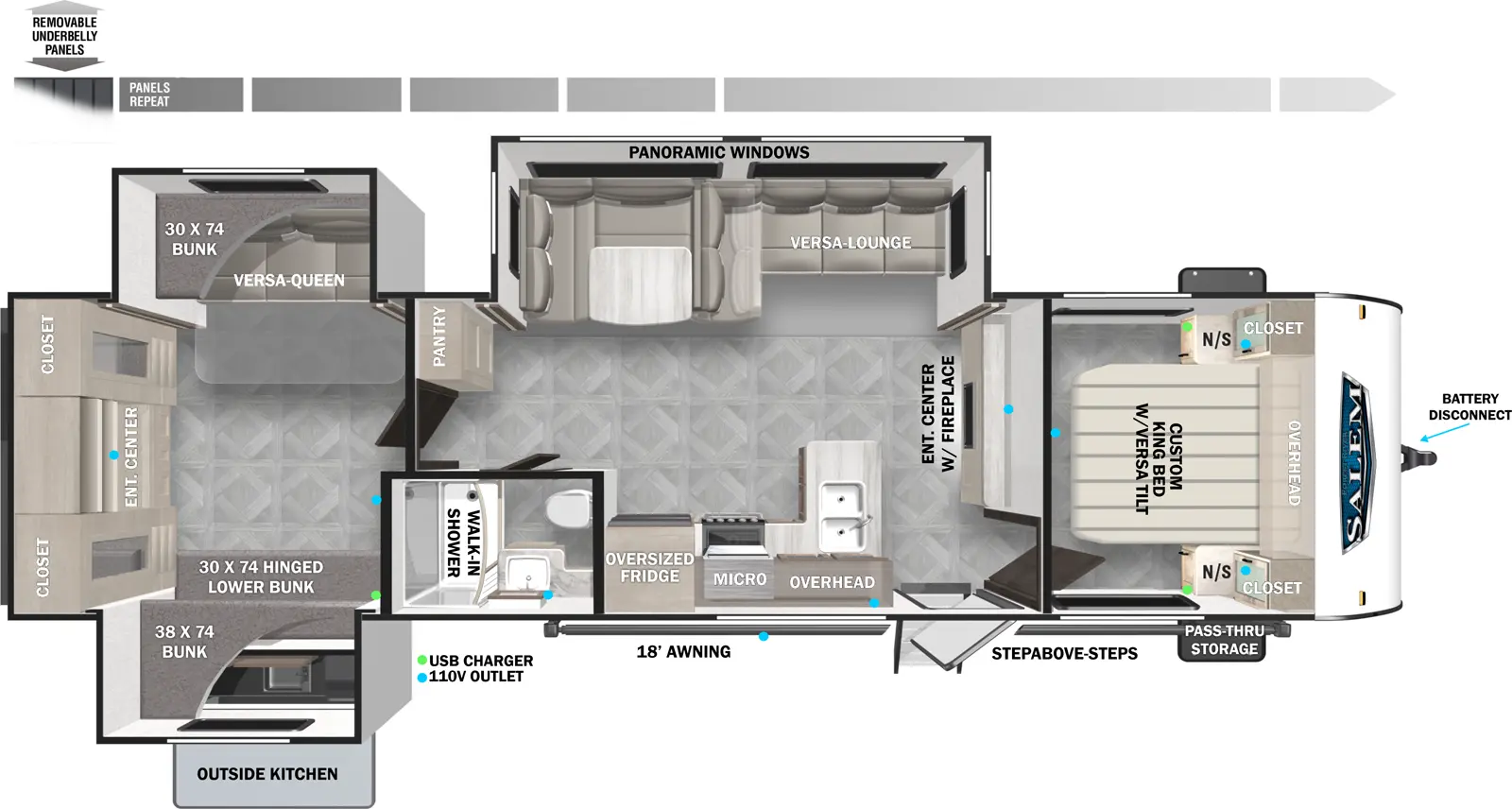 Salem 31KQBTS Floorplan